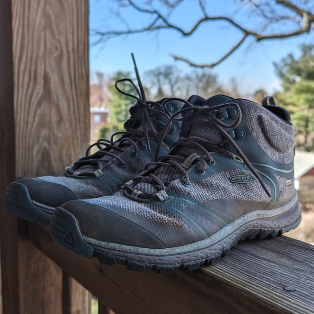 Blue Waterproof Keen Terradora II Mid hiking boots